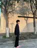 举风怪兽实验室柳叶弯刀牛仔裤男款胖子大码腿粗屁股大直筒微喇叭裤子 黑色 【高品质】 4XL 建议180-200斤收藏加购优先 实拍图