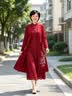 俞兆林（YUZHAOLIN）婚礼妈妈装2026新款喜婆婆婚宴礼服春秋装阔太太旗袍连衣裙两件套 RL-9239 红色【两件套】 2XL 【建议105-120斤】 实拍图