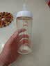 贝亲（Pigeon）自然离乳 PPSU重力球吸管双把手奶瓶 330mL 12月+ AA253 实拍图