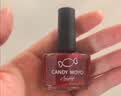 CandyMoyo健康0毒水性指甲油免烤美甲持久显白不可撕野红车厘子 实拍图