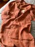 MUJI 女式 汉麻水洗 长袖衬衫连衣裙 女装裙子 26年春季 BC2R2A6S 深橙色 M （160/84A） 实拍图