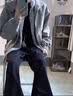 轩森图春秋季男士轻熟风夹克外套男款宽松大码拼接撞色上衣胖子显瘦搭配 jk505黑色夹克 XL (175) 建议140-160斤 实拍图