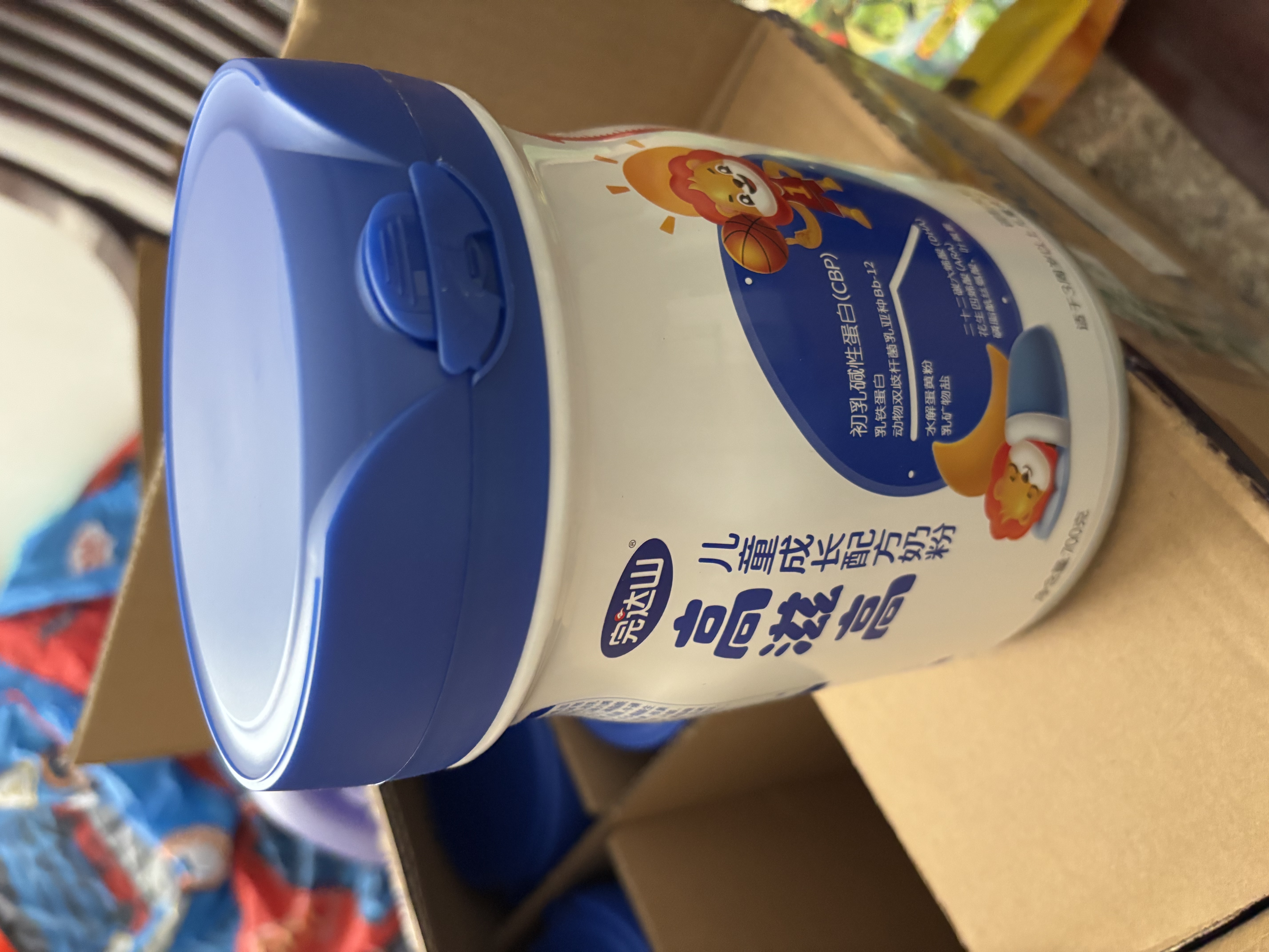完达山高滋高儿童成长奶粉乳铁蛋白CBP高钙促进骨骼发育700g*6罐(3岁+) 实拍图