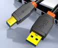 秋叶原（CHOSEAL）高速USB3.0打印机线 AM/BM 方口移动硬盘盒显示器传真机电源数据连接线 5米 QS5832 实拍图