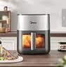 美的（Midea）空气炸锅京东自营小家电蒸烤一体 全金属内腔家用6.5L免翻面大容量 上下双热源空气炸锅KZC6516 实拍图