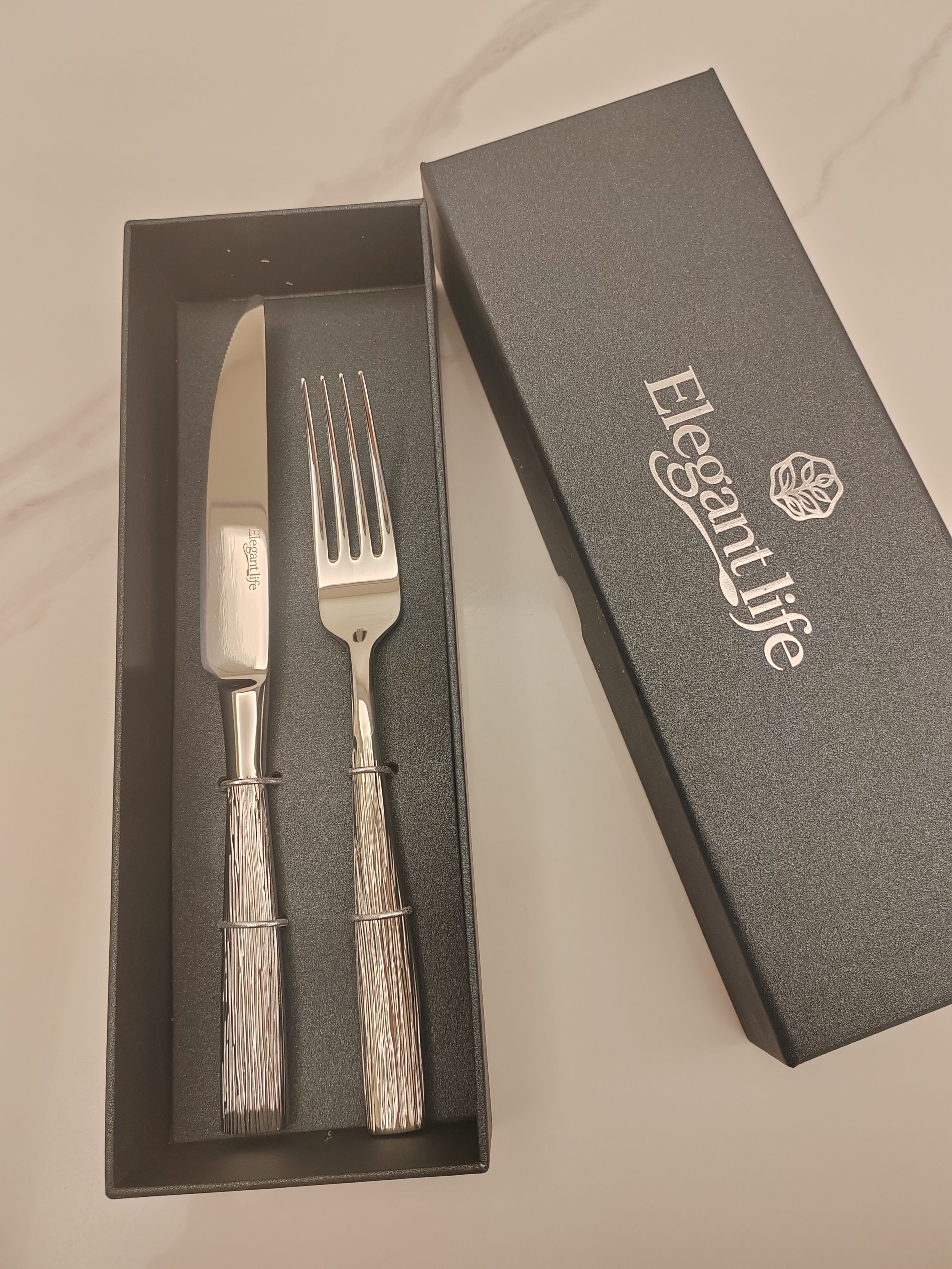 ELEGANT LIFE西餐刀叉勺子餐具 不锈钢牛排刀叉套装送礼 昆庭平替 森语两件套 实拍图