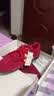 百丽（Belle）张凌赫同款方程式跑道赛车鞋26薄款女鞋芭蕾德训鞋休闲运动鞋预售 红色+3.5CM【张凌赫同款】 38 (240mm) 实拍图