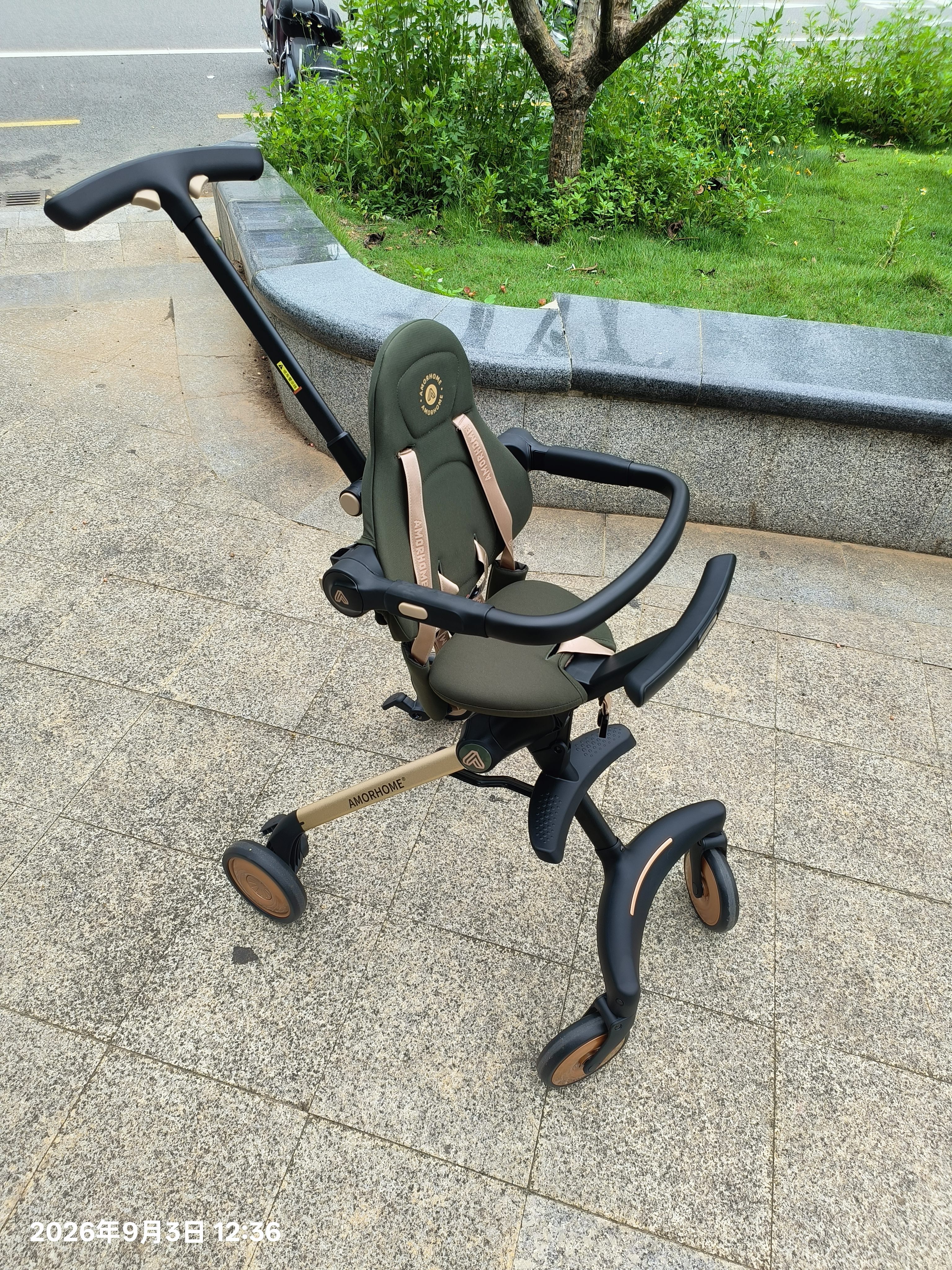 AMORHOME遛娃神器婴儿车推车可坐可躺溜娃神器轻便折叠am推车宝宝车 【经典全包款】午夜蓝【加赠伞】 实拍图