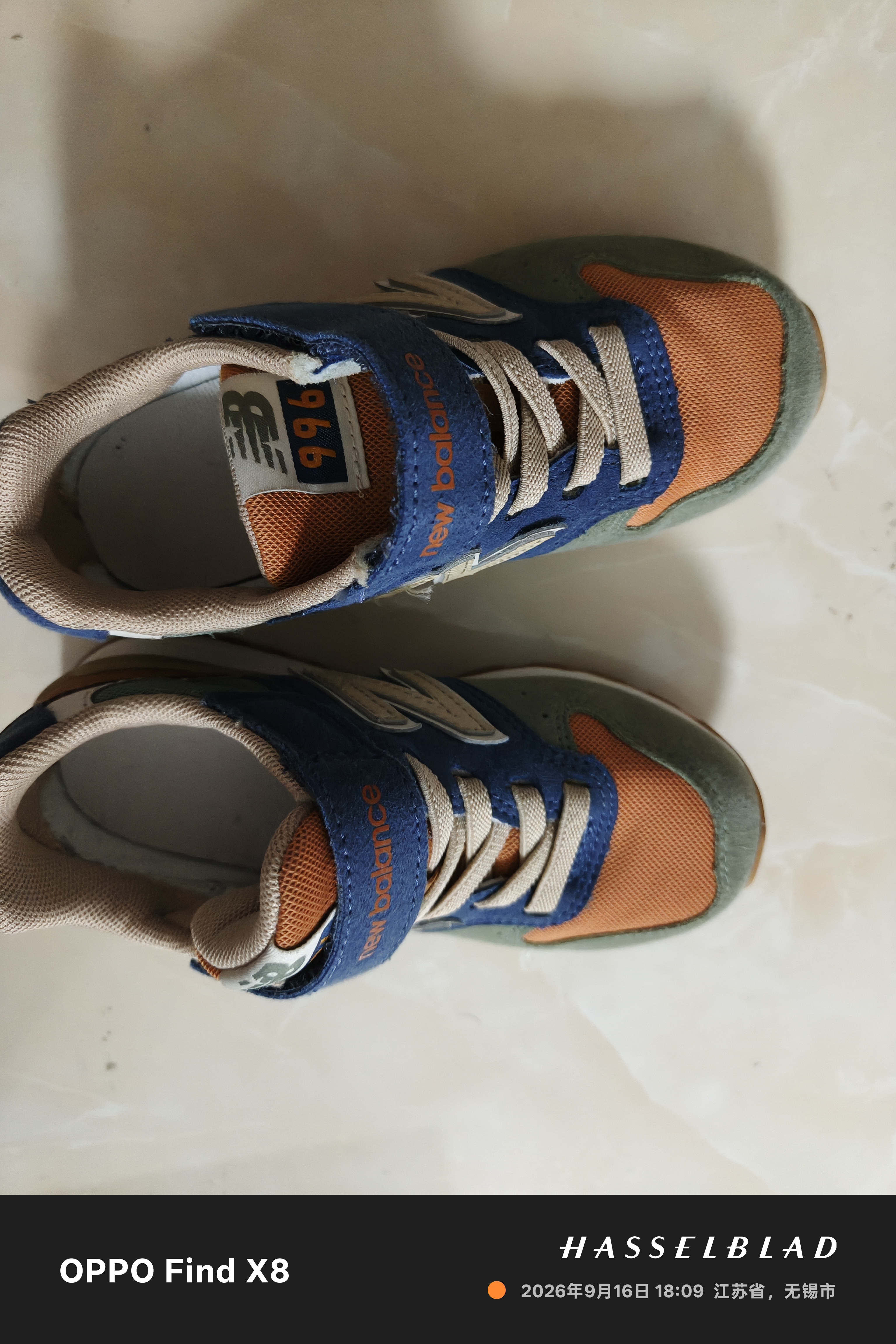 NEW BALANCE中大童鞋 男女童秋季网眼复古拼接休闲鞋996 实拍图
