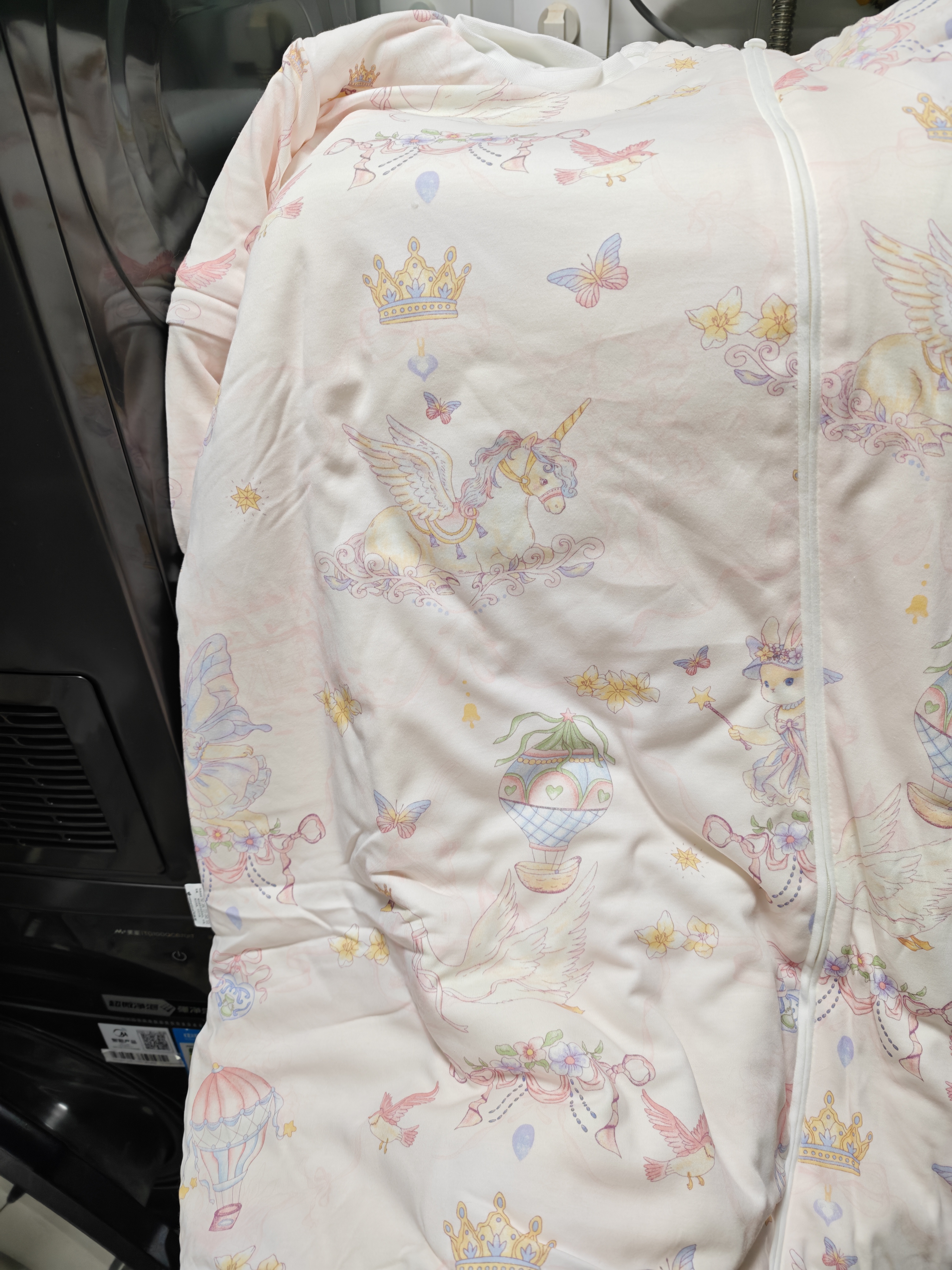 贝肽斯婴儿睡袋暖姜3.0儿童一体睡袋婴幼儿防踢被睡衣秋冬中厚 花语M 实拍图