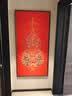 手工钉珠高端刺绣装饰画新中式玄关葫芦苏绣挂画走廊走道壁画喜庆 高档手工钉珠百福图A款 高度160宽度80cm 高档刺绣款【无珍珠款】 刺绣工艺+实木边框+钢化玻璃 实拍图