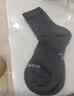 迪卡侬（DECATHLON）透气吸汗袜子运动袜高帮棉袜柔软舒适男女长袜 RS160-商务黑色-3双装 【43-46】(鞋码43/44/45/46) 实拍图