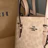 蔻驰（COACH）【品牌直供】女士MOLLIE 25中号斜挎托特包拿铁色CV965礼物次日达 实拍图