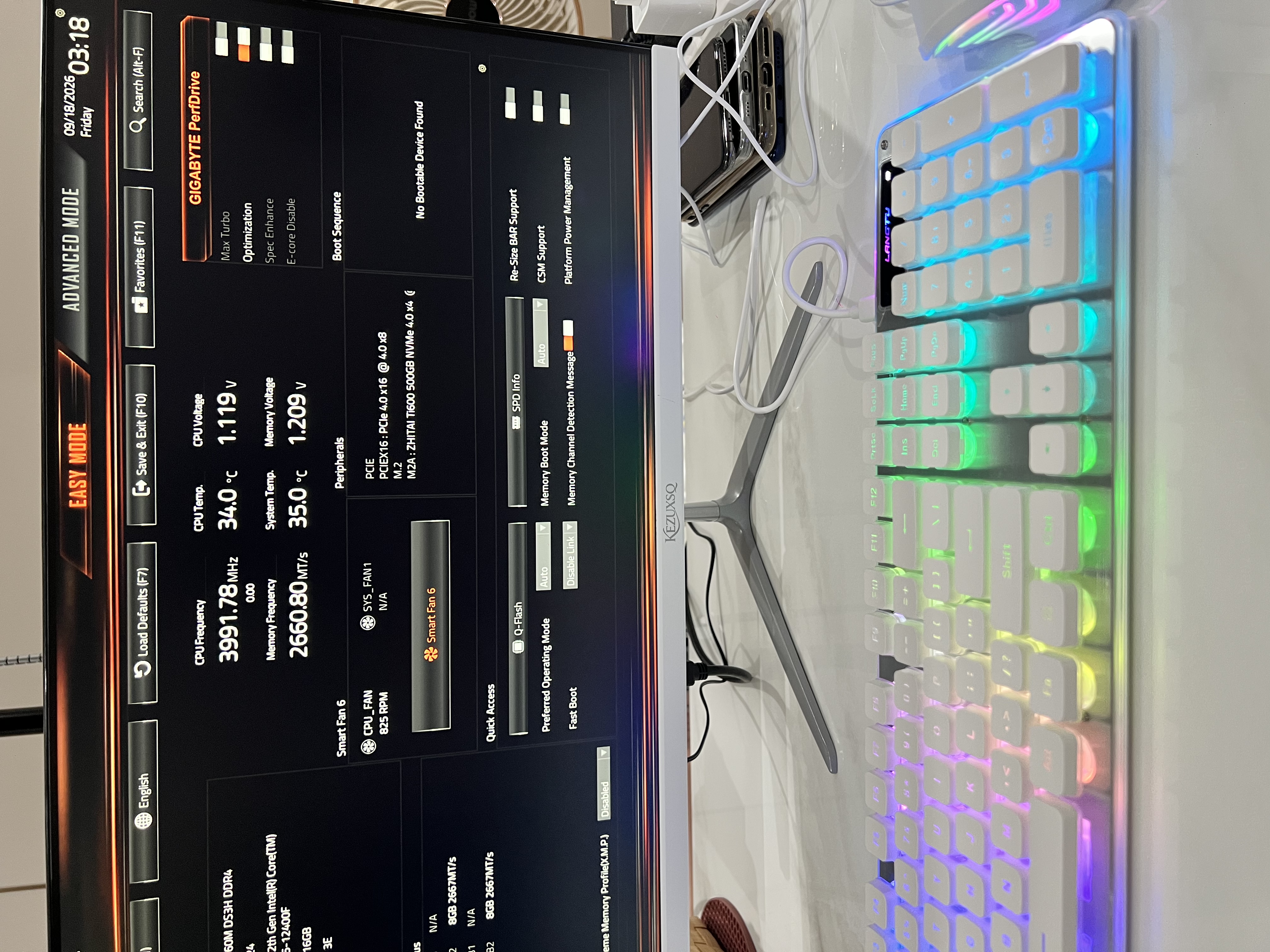 技嘉（GIGABYTE）超耐久 B760M DS3H DDR4 主板支持CPU 14600KF12600KF Intel LGA 1700 实拍图