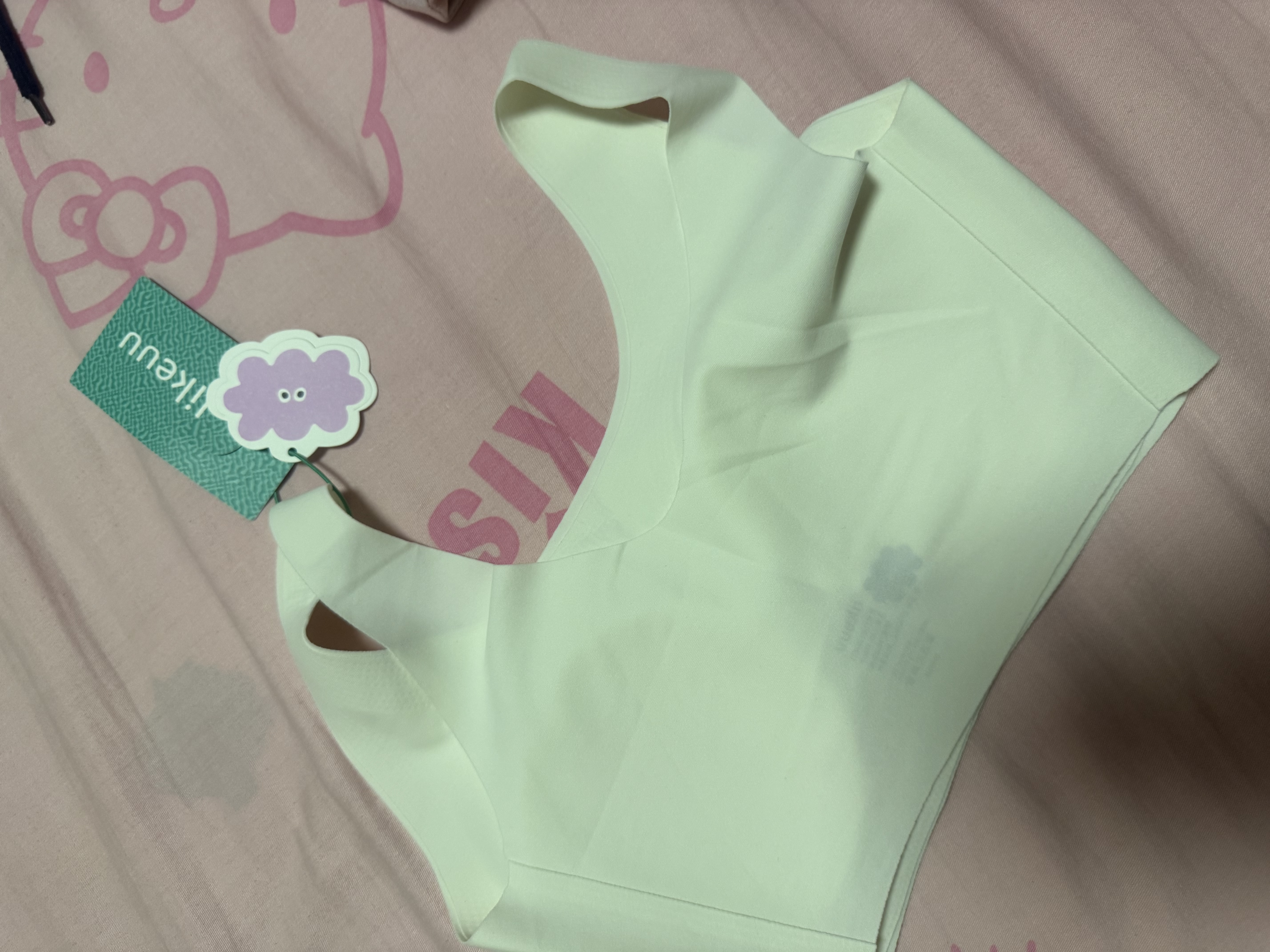like uu【京东专供】女童内衣背心少女文胸发育期初中生12-16岁运动内衣 实拍图