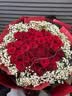 幽客玉品鲜花速递红玫瑰花束表白送女友老婆生日礼物全国同城配送 33朵红玫瑰花束—女王款 实拍图