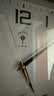 北极星（POLARIS）挂钟简约客厅钟表方形时钟挂墙新款石英钟33cm木纹色 实拍图