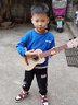 BAOLI宝丽尤克里里儿童玩具小吉他可调弦3岁6宝宝音乐益智乐器生日礼物 1603深木色+调音器 实拍图
