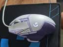 罗技（G） G502 HERO主宰者 有线鼠标 游戏鼠标  g502hero  可配重HERO引擎 礼盒送男友 RGB炫彩灯光 G502H星河紫+鼠标垫 实拍图