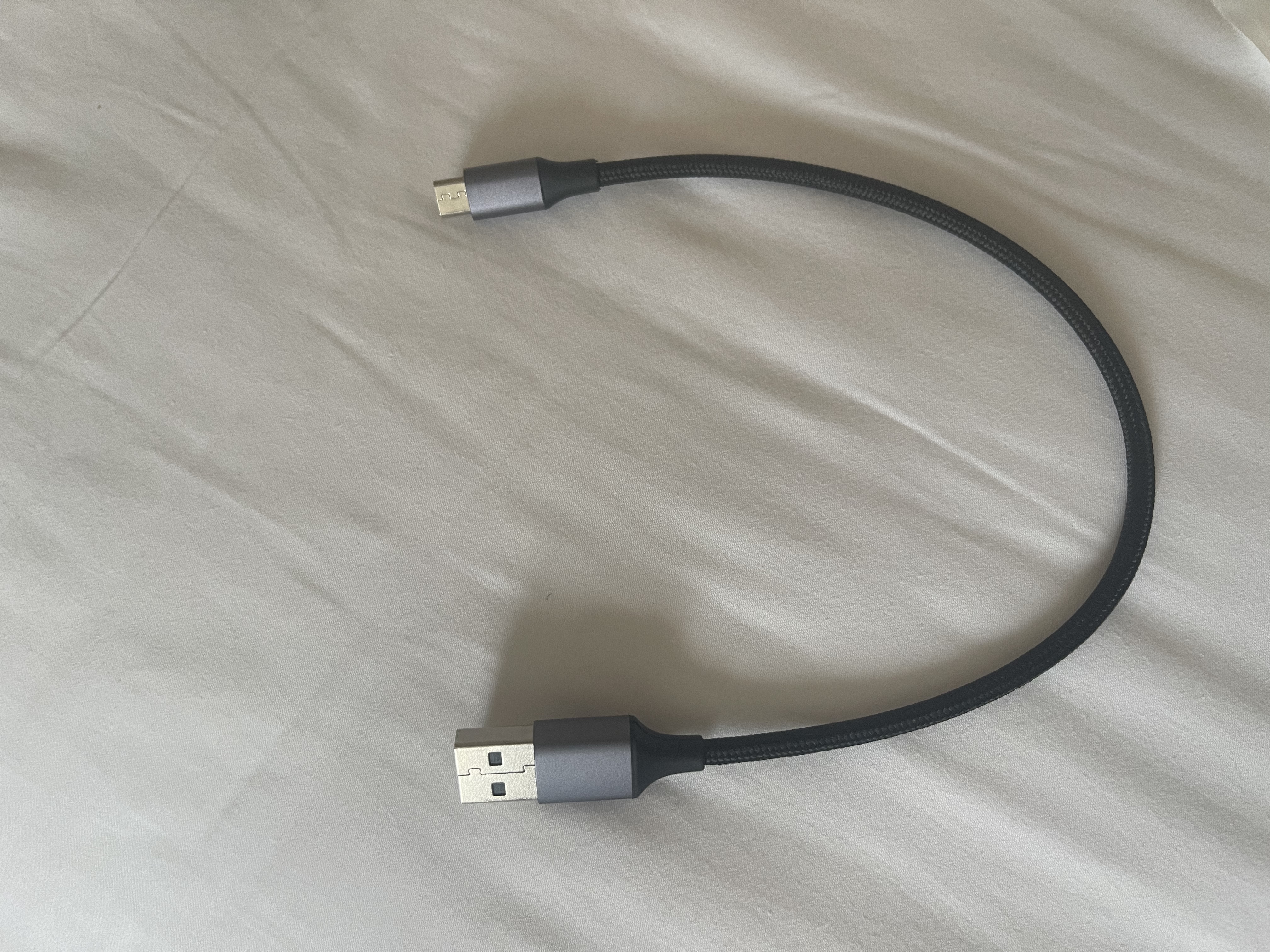 绿联 安卓数据线MicroUSB充电线老式接口适用华为荣耀vivo小米oppo手机小风扇充电宝充电器短线0.25米 实拍图