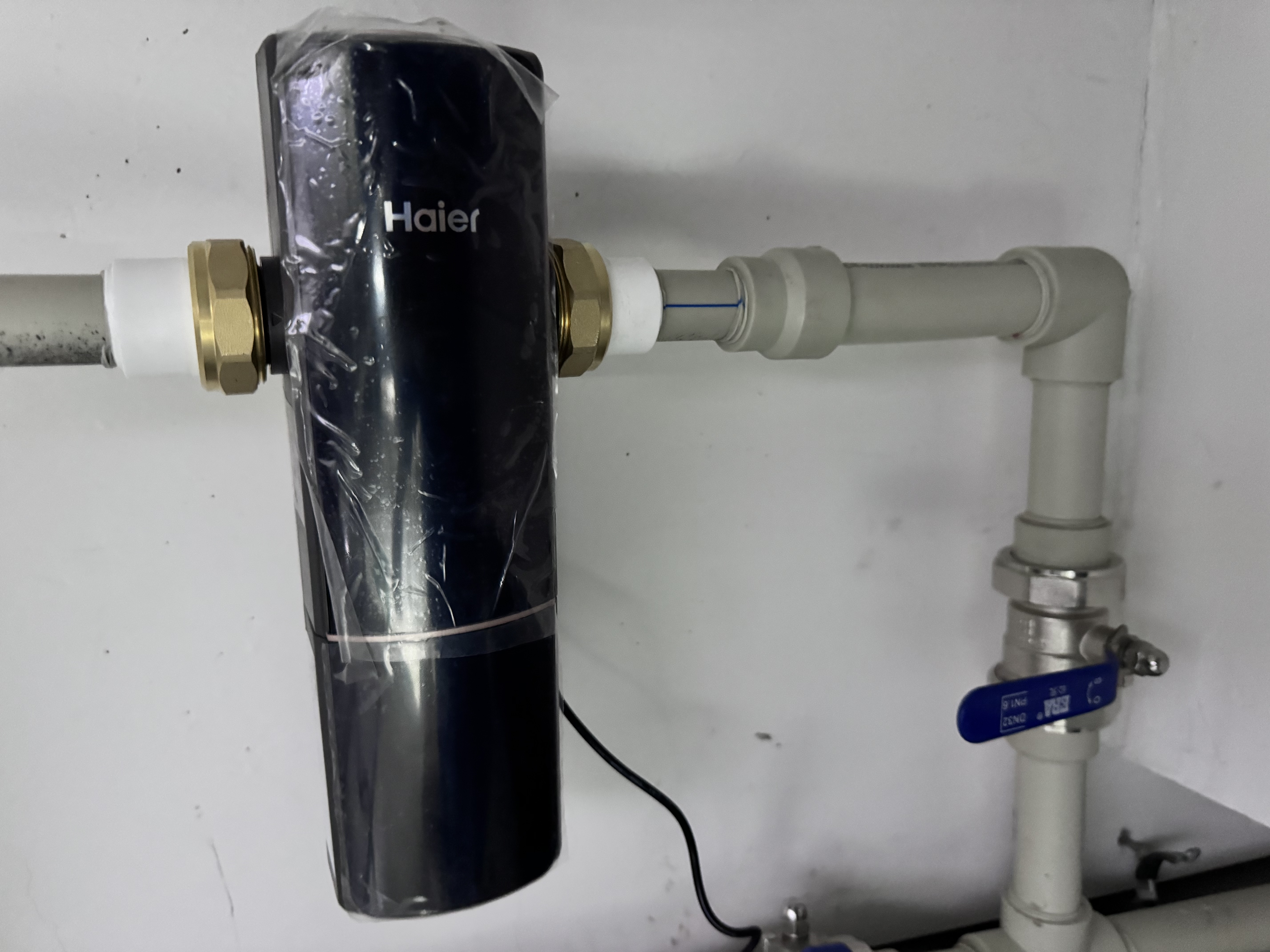 海尔（Haier）前置过滤器培林自净化五涡轮AI感压自动反冲洗钛金滤网超大通量家用自来水全屋净水器XFAZ11 实拍图