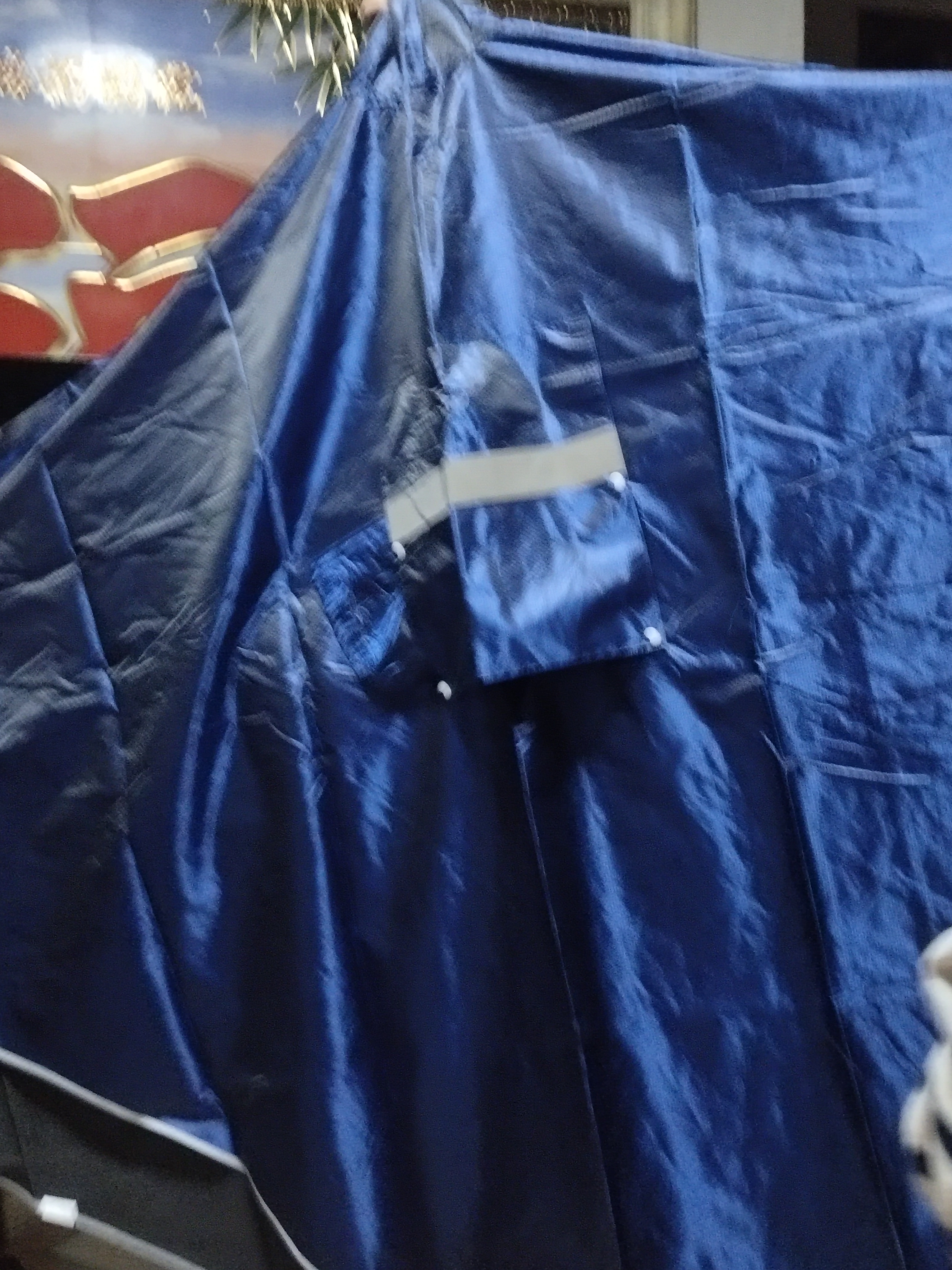 中南（ZHONGNAN） 中南雨衣电动车摩托车雨衣双人雨衣男女电瓶车骑行加大加厚雨披 （5XL）双人款--藏青 实拍图
