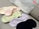 京东京造【10A抗菌】袜子女春秋女士纯棉防臭船袜透气超薄短袜彩色短款6双 实拍图