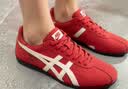 Onitsuka Tiger鬼塚虎新款复古运动休闲鞋 轻便男女款薄底鞋 RUNSPARK 红色 38 实拍图