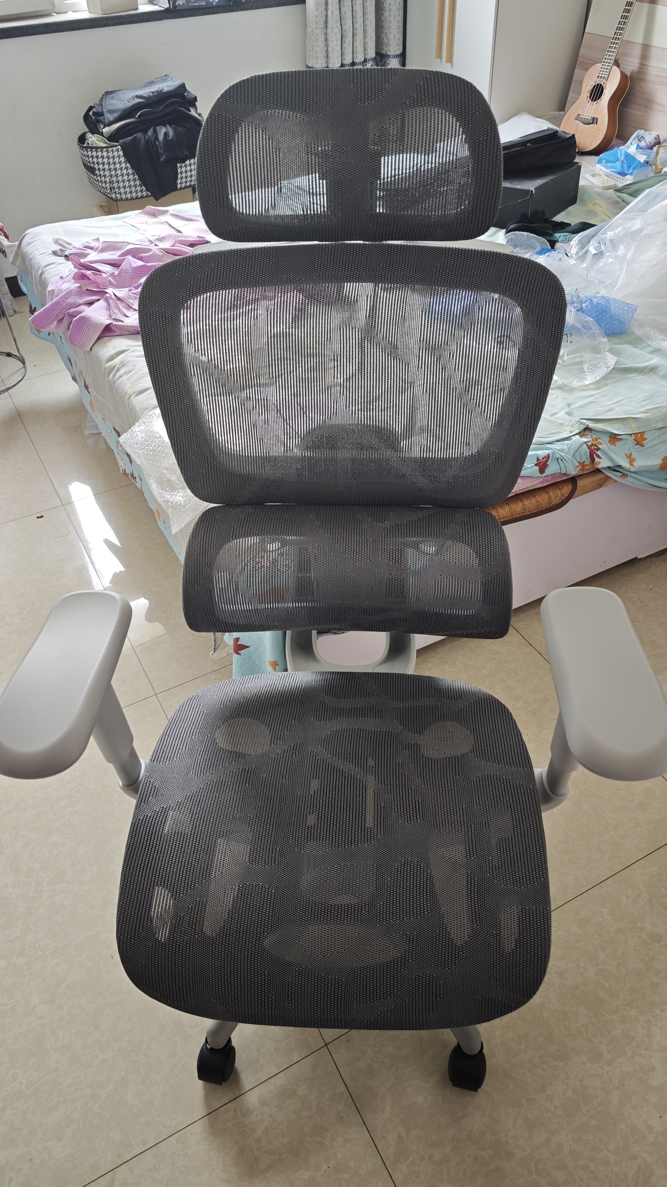 南皇人体工学椅可躺电脑椅久坐舒服护腰电竞椅工程学座椅透气旋转椅子 龙纹灰-全背升降-尼龙脚-6D腰托-4级气杆-165° 155-180度(含) 可旋转可升降扶手 -赠衣架 实拍图