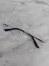 菲尔渡边钻石切边无框眼镜男士高度可配超轻钛架近视配成品高度数福音Q7 钛架+1.61非球变色防蓝光套餐 实拍图