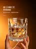 青苹果无铅玻璃威士忌洋酒杯300ml六只 轻奢雕花白酒杯啤酒KTV会所家用 实拍图