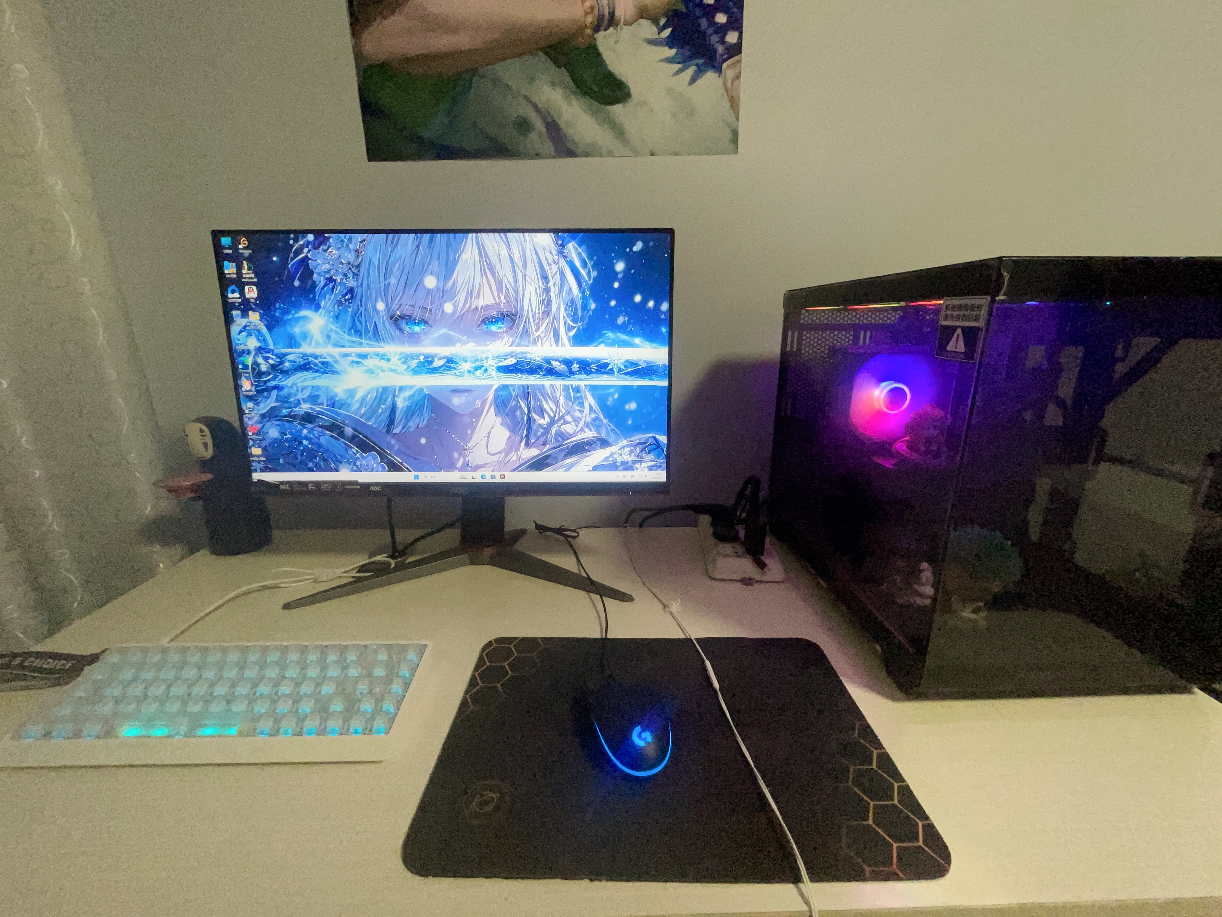 华硕（ASUS）全家桶追影i5 14400F/U5 245KF/RTX5060/5060Ti/5070三角洲电竞游戏台式电脑diy主机组装电脑整机 规格七丨i5 14600KF/RTX5060推荐 实拍图