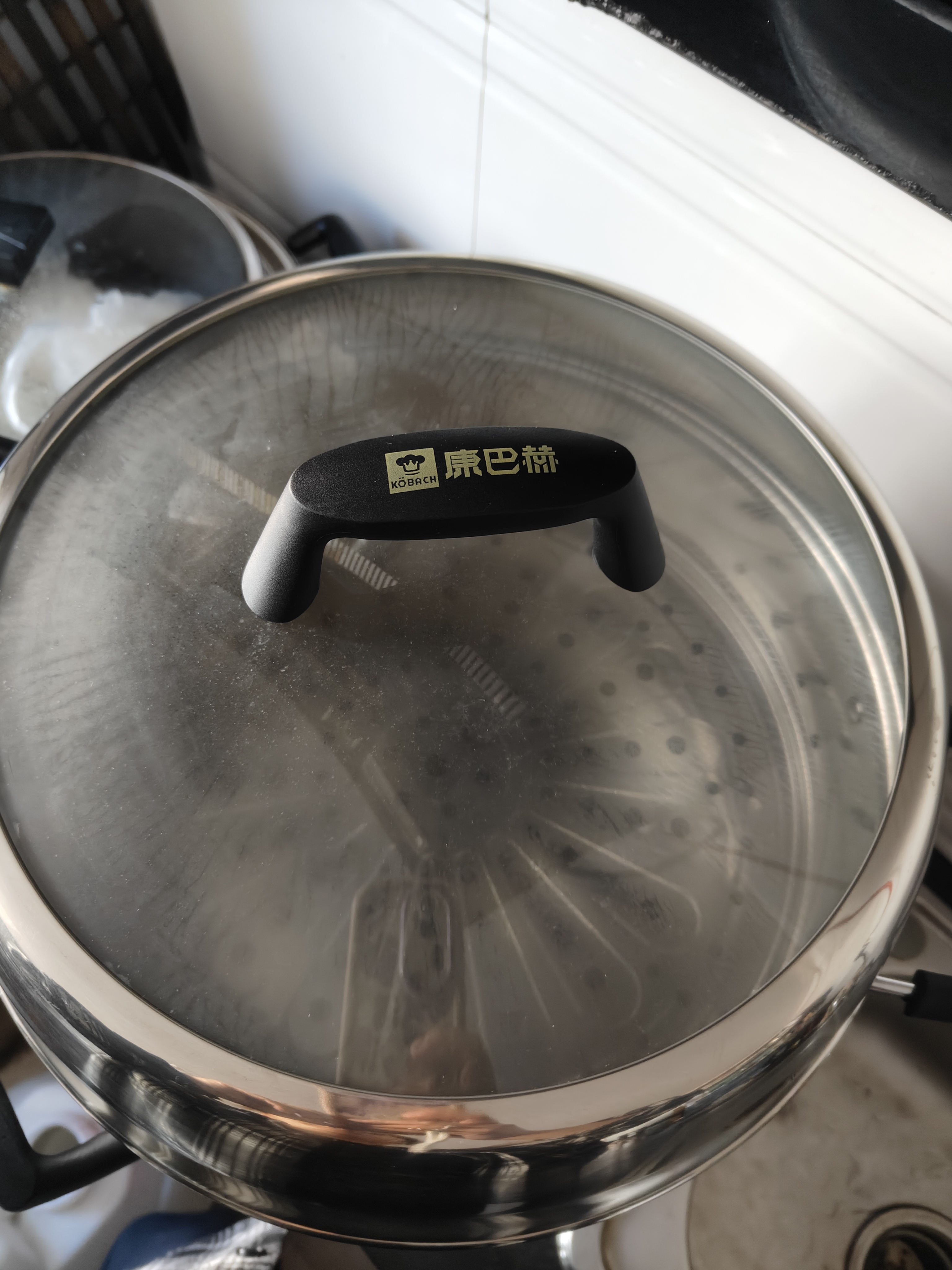 康巴赫二代定时款铸铁电炒锅6-8人炖蒸煮一体多功能锅家用炒菜电炒锅涮烤电煮锅电火锅大容量电热锅36cm 实拍图