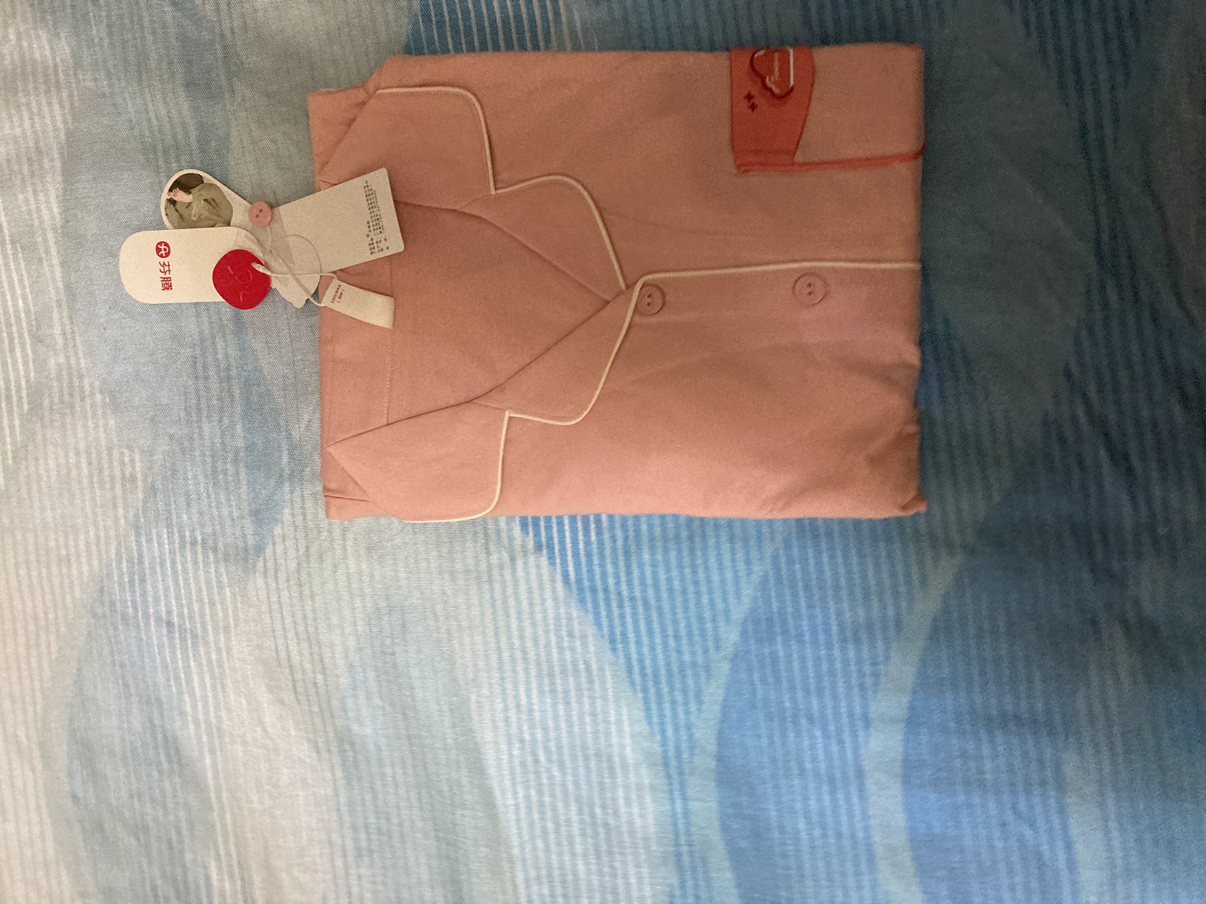 芬腾明星范丞丞同款防螨纯棉睡衣女士长袖男士家居服套装软棉棉 实拍图