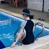 361°泳衣女分体保守遮肉显瘦女士泳衣大码防晒透气快干温泉泳装三件套 实拍图
