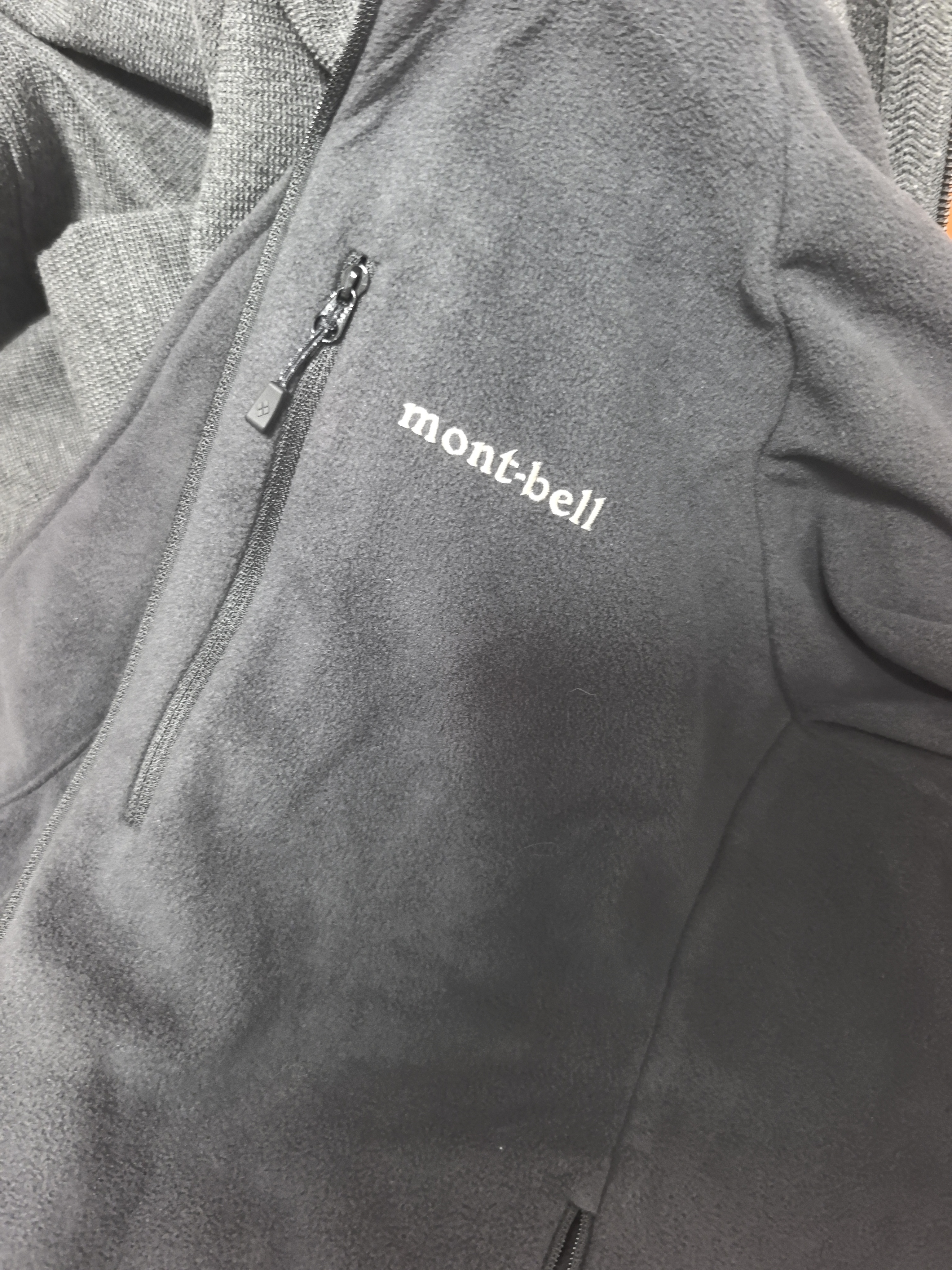 mont·bell 户外抓绒衣冲锋衣内胆男轻薄开衫内搭保暖上衣 1114881 BK黑色 L 实拍图