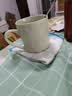 CLITON陶瓷马克杯大容量咖啡杯牛奶杯早餐杯办公杯男女茶杯奶绿色350ml 实拍图