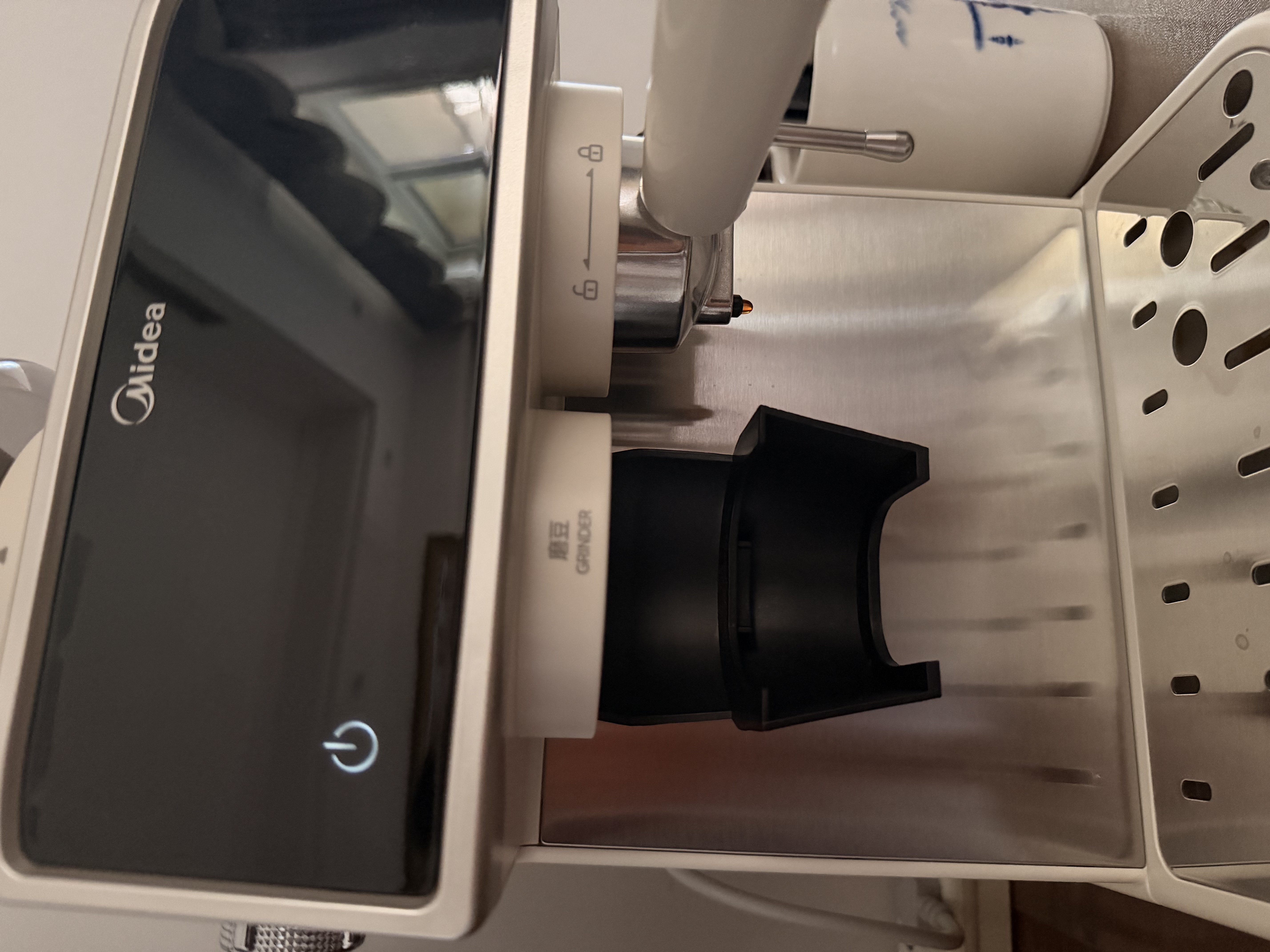 美的（Midea）意式半自动咖啡机冷热双萃研磨一体机小型全自动家用磨豆机可打奶泡MA-GEE51C20 送礼优选 实拍图