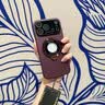 路杰森适用苹果18ProMax手机壳磁吸壳iPhone17promax散热镜头全包15防摔支架16大视窗13p高级ip14男女12 【勃艮红】Magsafe磁吸-自带镜头膜-不沾指纹 苹果18 Pro 实拍图