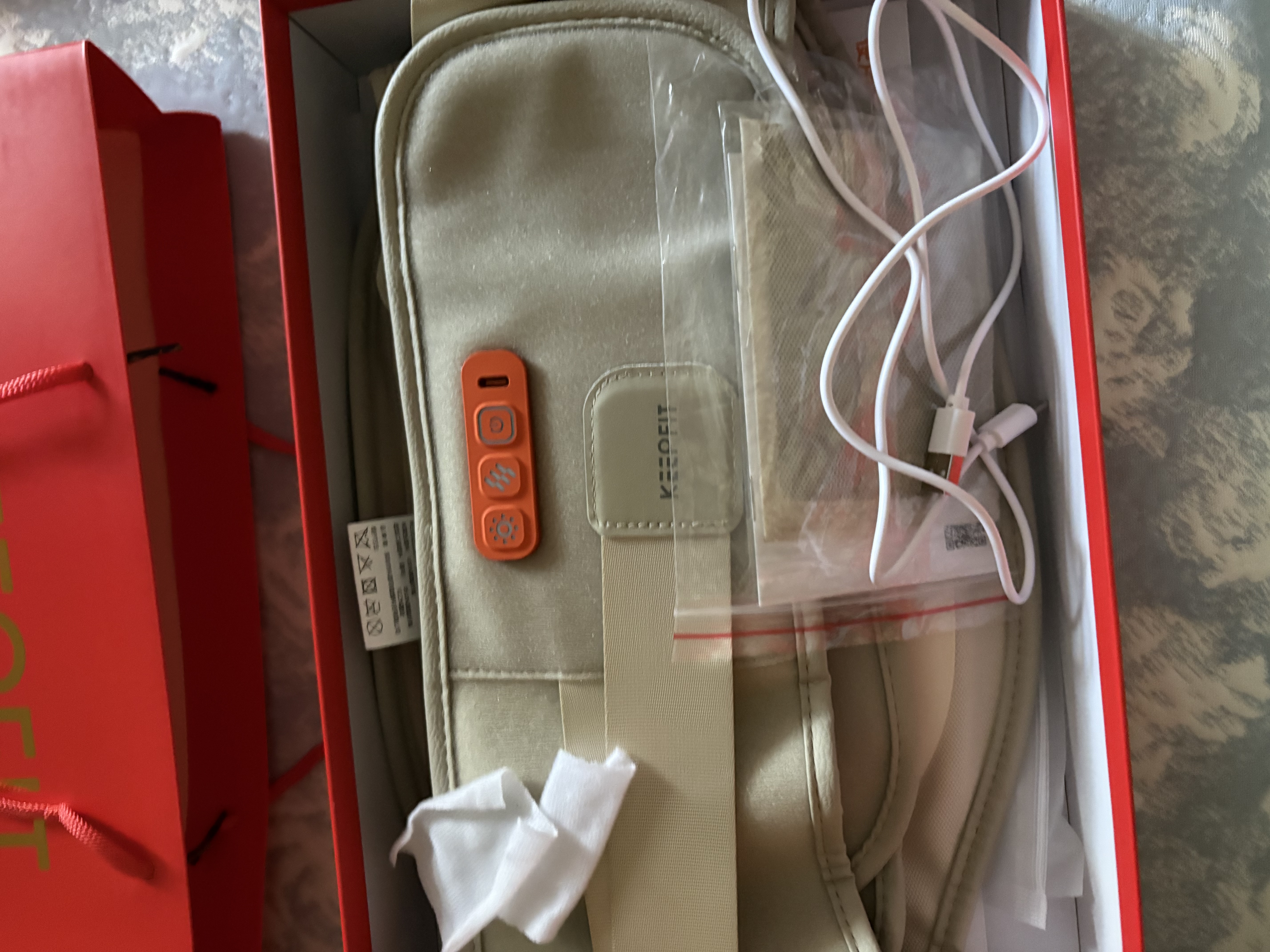 科普菲【教师节礼物】腰部热敷发热护腰带电加热保暖宫腰椎间盘突出腰肌劳损腰疼艾灸祛湿按摩仪器W15S 实拍图