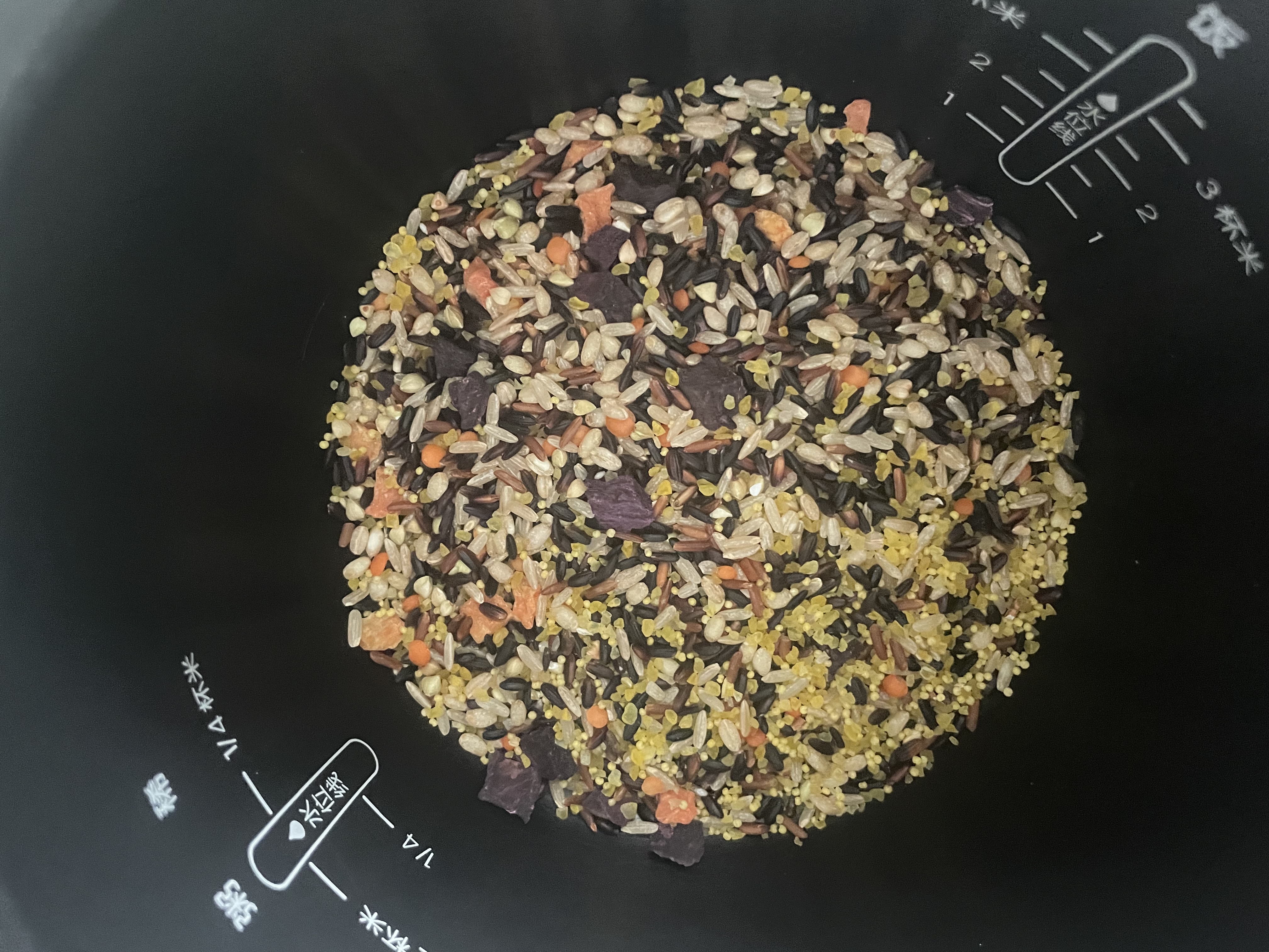 十月稻田 低脂肪全谷物杂粮饭2.5kg 糙米 小米 玉米碴 红薯紫薯 杂粮粥料 实拍图
