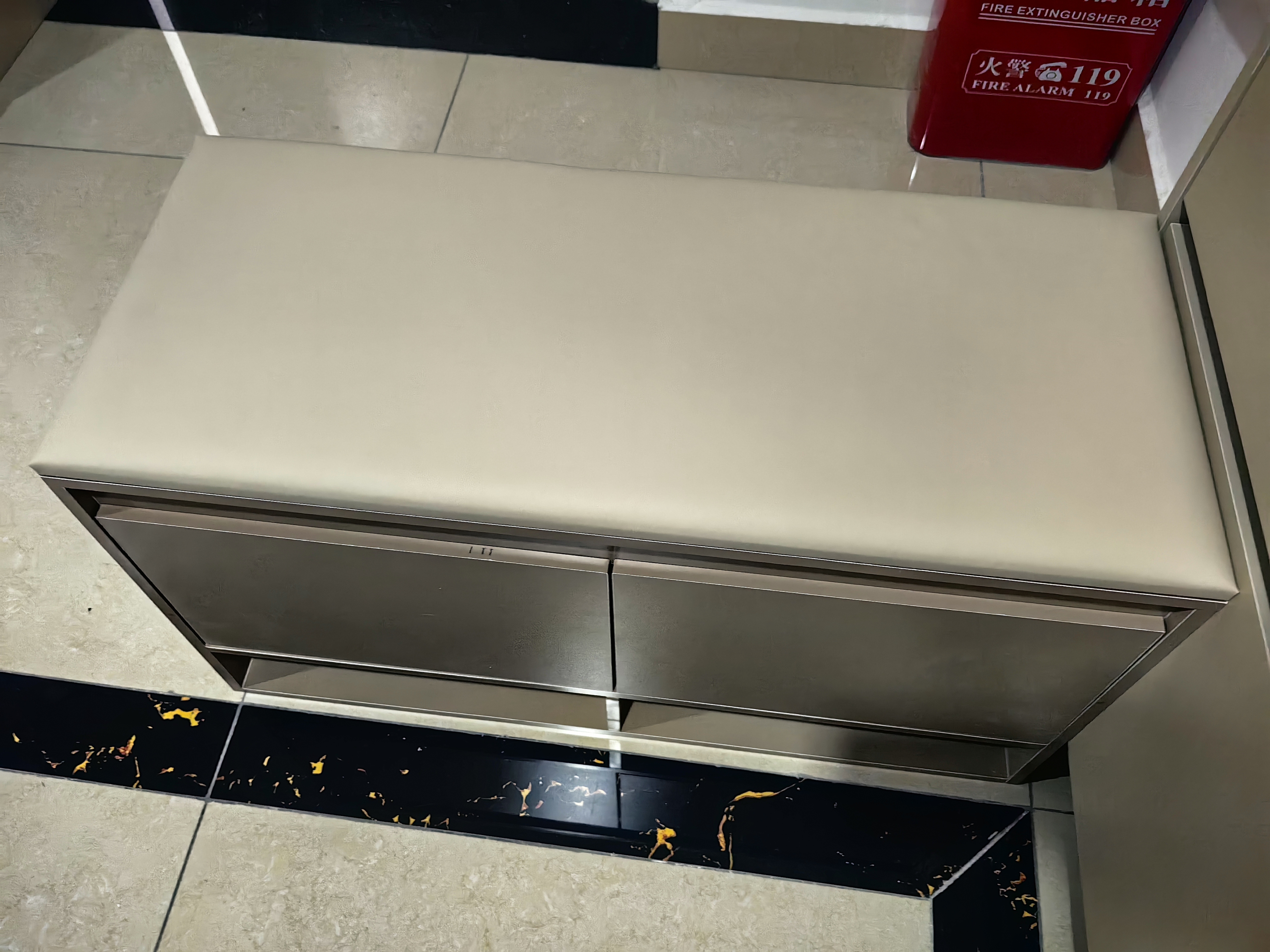尋巧（SPERMEK）鞋柜换鞋凳入户门口感家用坐凳一体轻奢进门玄关鞋架穿鞋凳子可坐 【奶咖色80CM】可放45码 实拍图