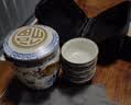 唐丰汝窑旅行茶具一壶四杯户外露营便携式茶具茶杯茶壶套装中秋节礼物 实拍图