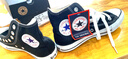 匡威（Converse）帆布运动板鞋 ALL STAR HI高帮休闲鞋 经典男女全明星 日本直邮 BK-黑色 23.5 实拍图