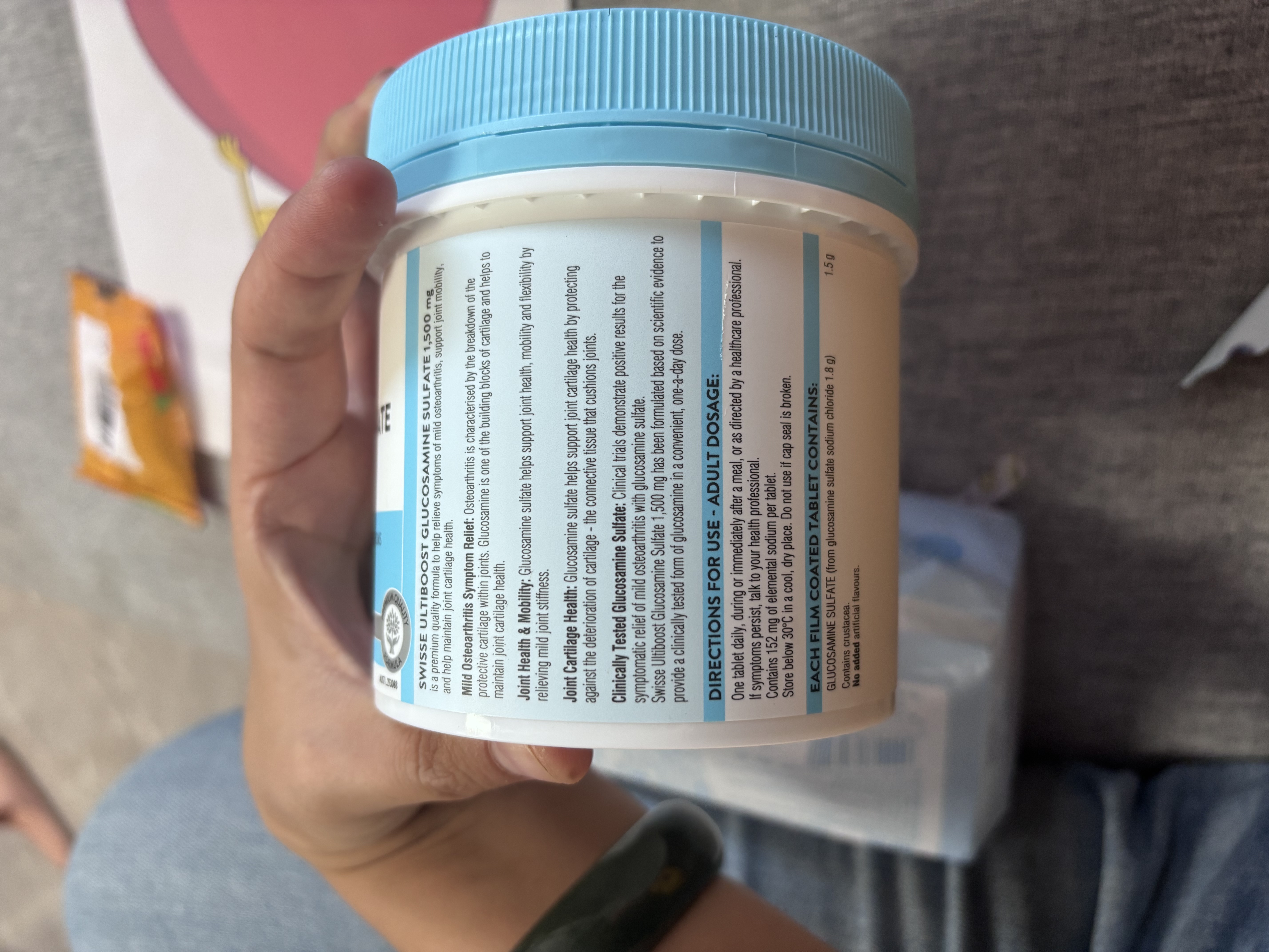 Swisse斯维诗氨糖软骨素关节缓痛中老年人骨质疏松关节养护腰腿疼营养品 【关节缓痛】 180粒*1瓶 实拍图