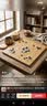 妙记围棋中国象棋五子棋三合一套装天然楠竹双面棋盘色泽光洁儿童节 实拍图