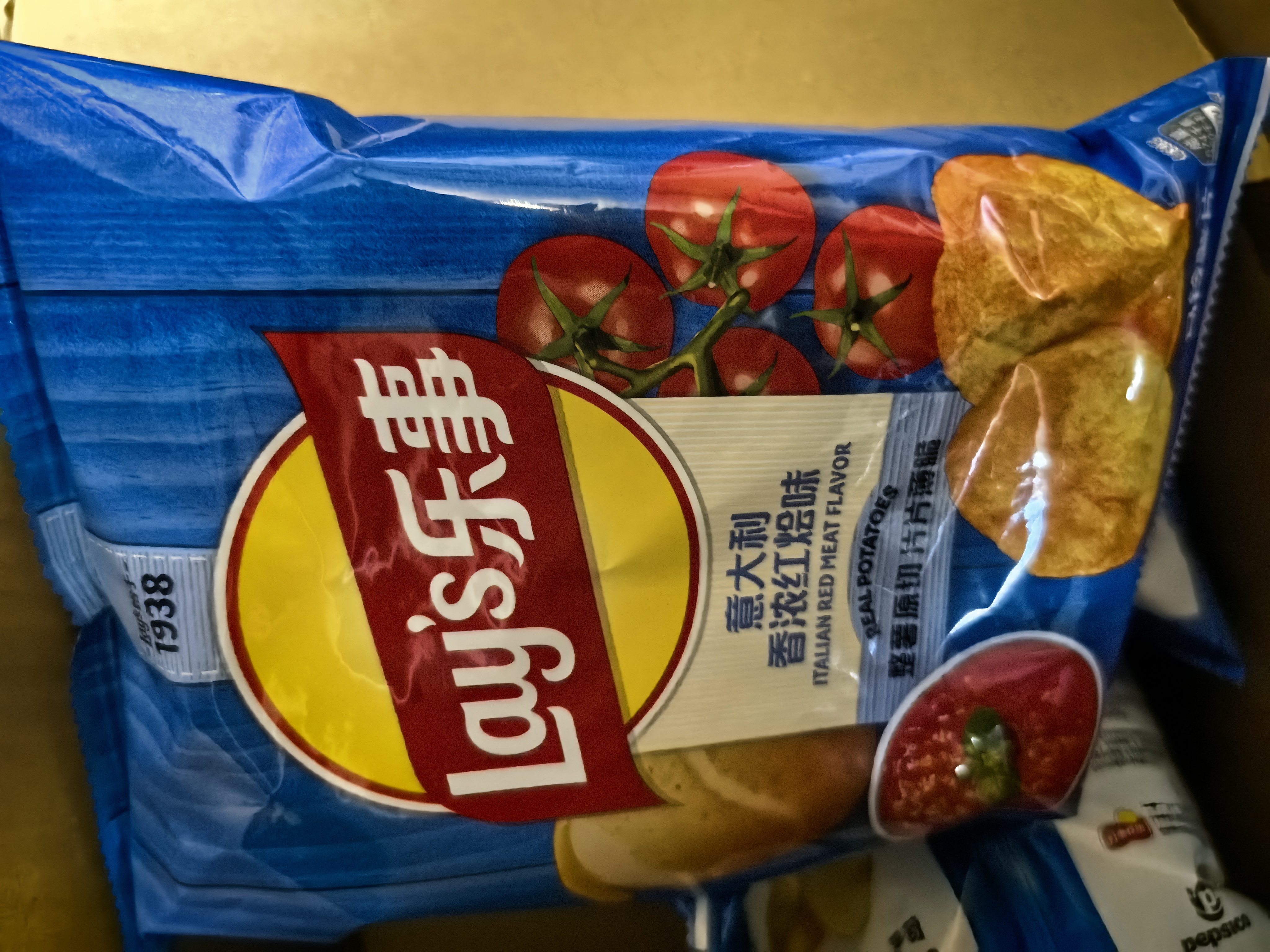 乐事（Lay's）薯片 意大利香浓红烩味 75克 休闲零食 膨化食品【王鹤棣推荐】 实拍图