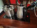 益茶福全自动上水电热水壶底部上水嵌入式茶台功夫茶烧水壶饮水烧水一体机抽水玻璃煮茶壶保温泡茶壶 1L 食品级316精钢套装 实拍图