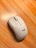 罗技（Logitech）M221 轻音鼠标 无线鼠标 办公鼠标 对称鼠标 带无线微型接收器 米白色 实拍图