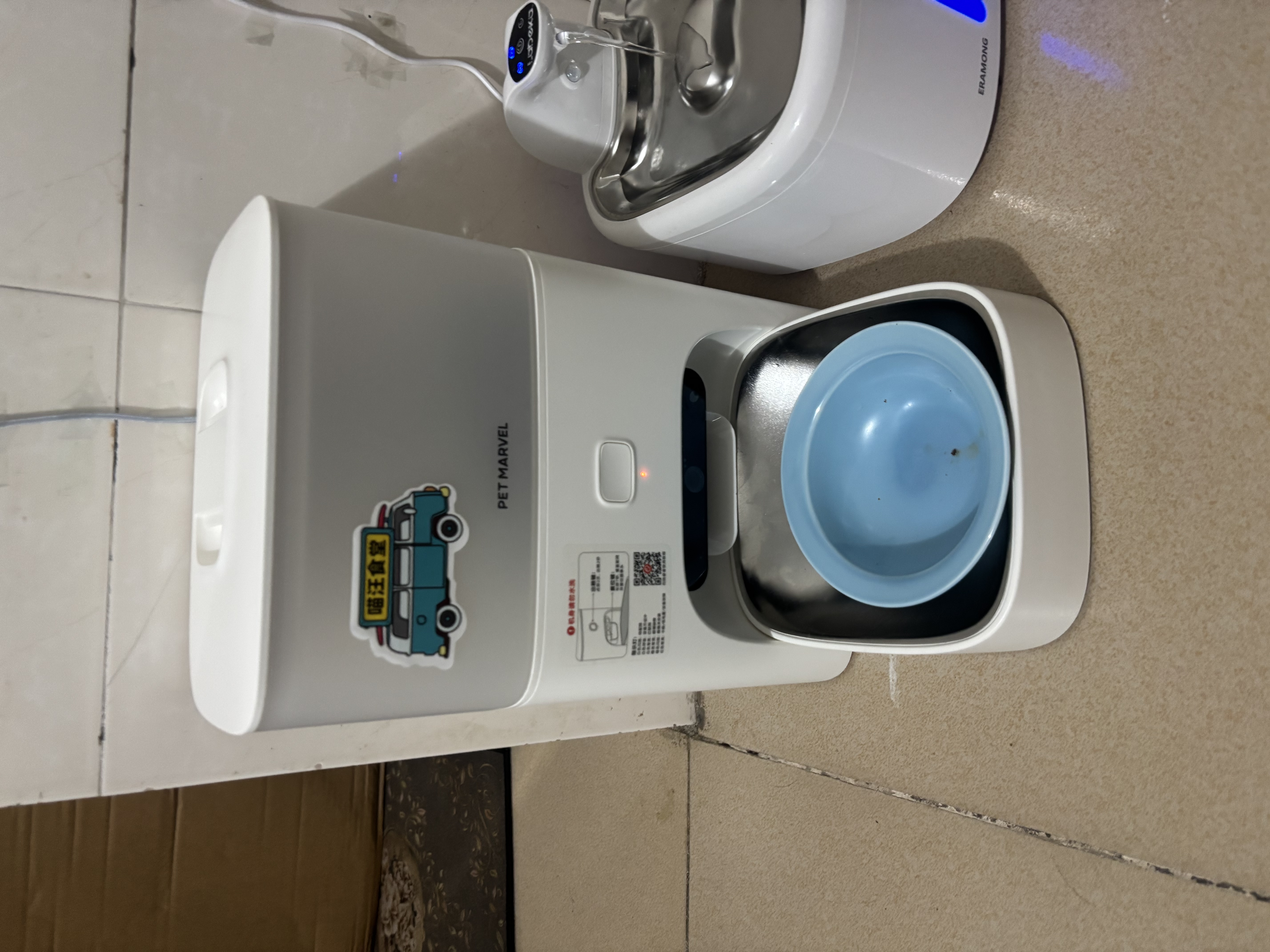 鳥語花香小方M3自动喂食器AI智能视频可视版猫粮狗粮定时锁鲜猫咪喂食器 实拍图